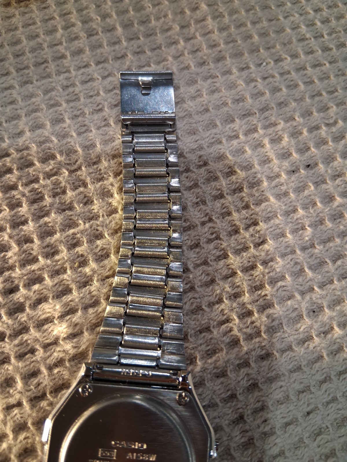 Vintage Casio Digital Watch 593 A158W, Great Condition, Stainless Steel