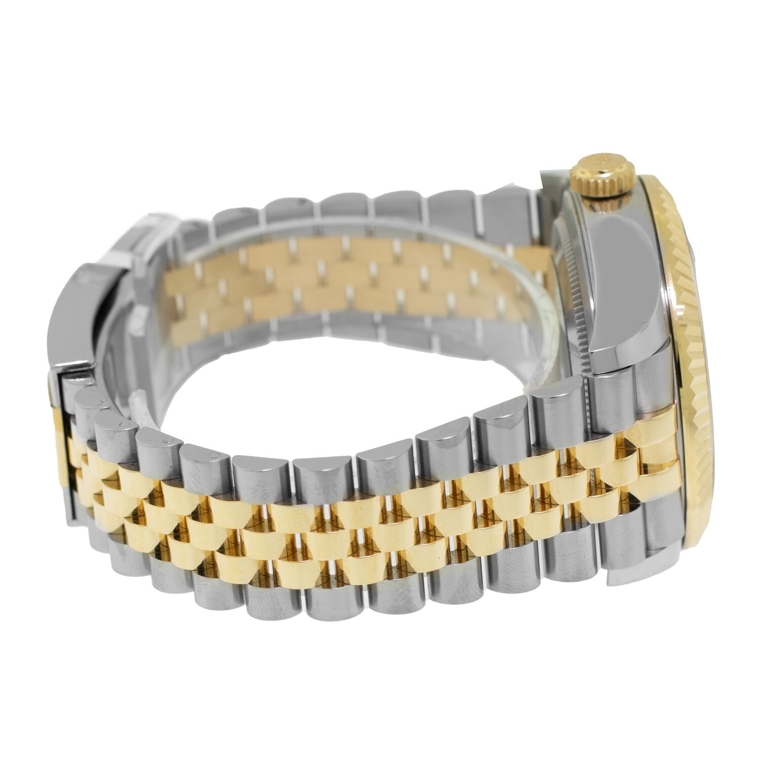 Rolex Sky-Dweller 42mm Yellow Gold & Steel Champagne Dial Fluted Bezel 336933