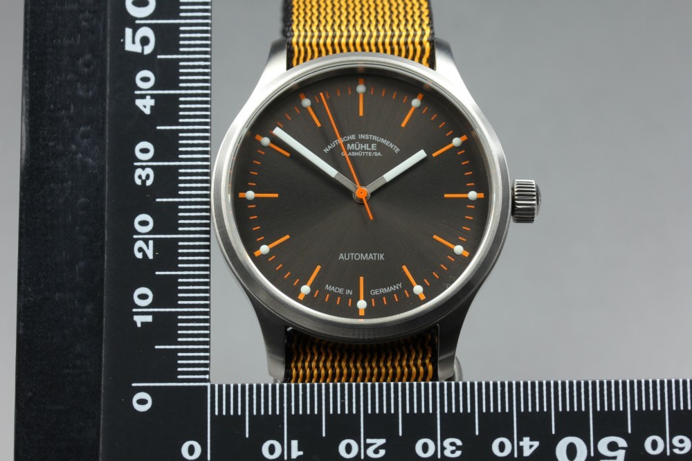 MINT MüHle-GlashüTte Panova Blau M1-40-70 Brown Auto 40mm Men’s Watch Full Set