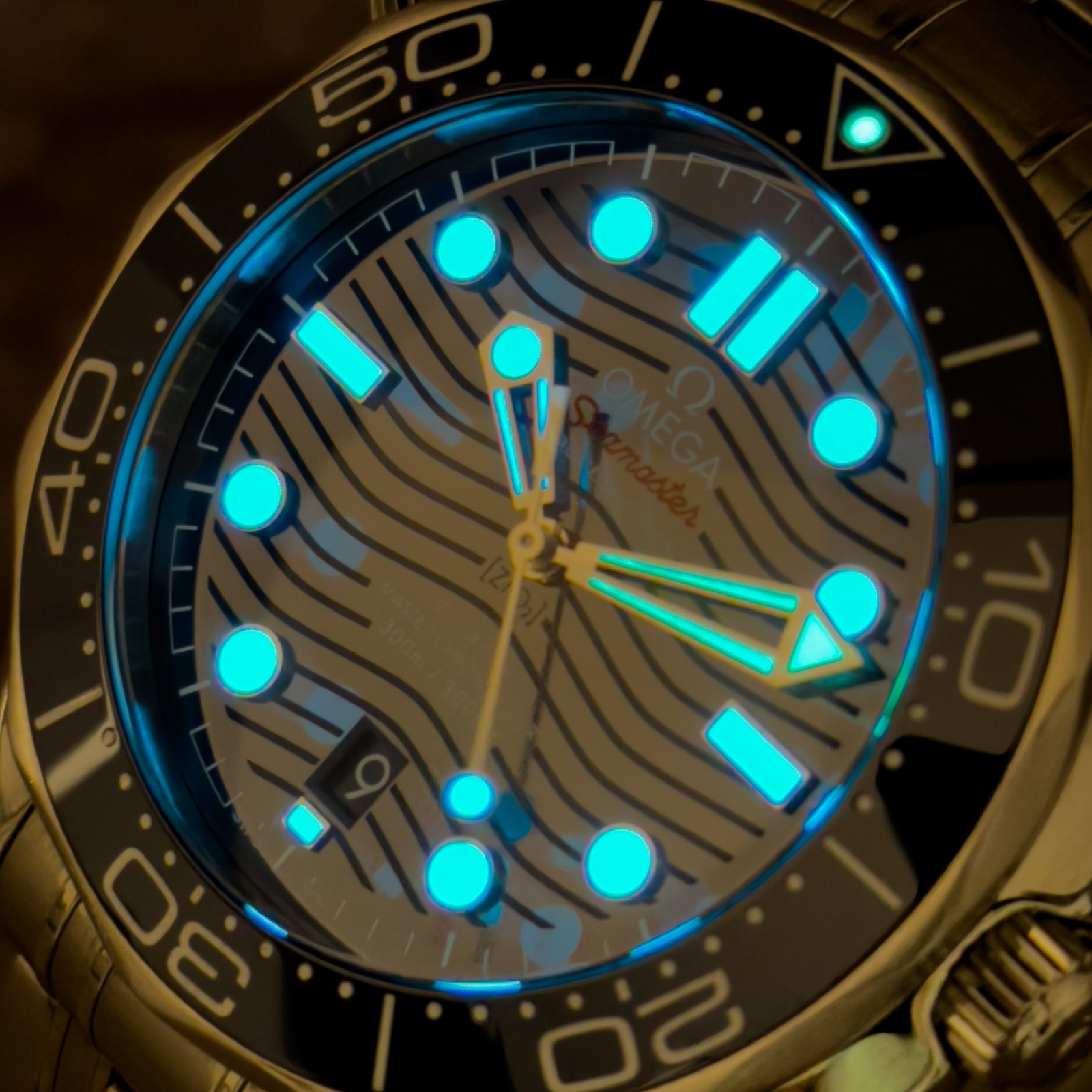 OMEGA Seamaster 300M SMP300m Blue Wave Dial 210.30.42.20.03.001 Box & Papers