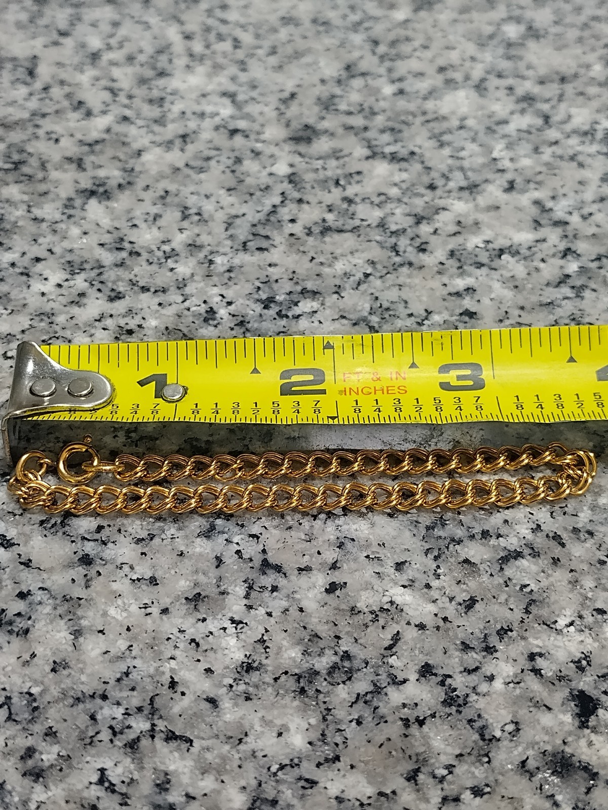 Vintage TIMET 10K Gold Pendant 3 Rubies OC Tanner 1/20 12K GF Double Link Chain