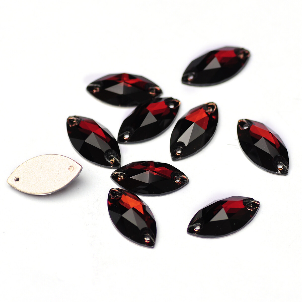 Navette Flat Back Glass Beads Sewing Strass Rhinestone Sew On Stones And Crystal