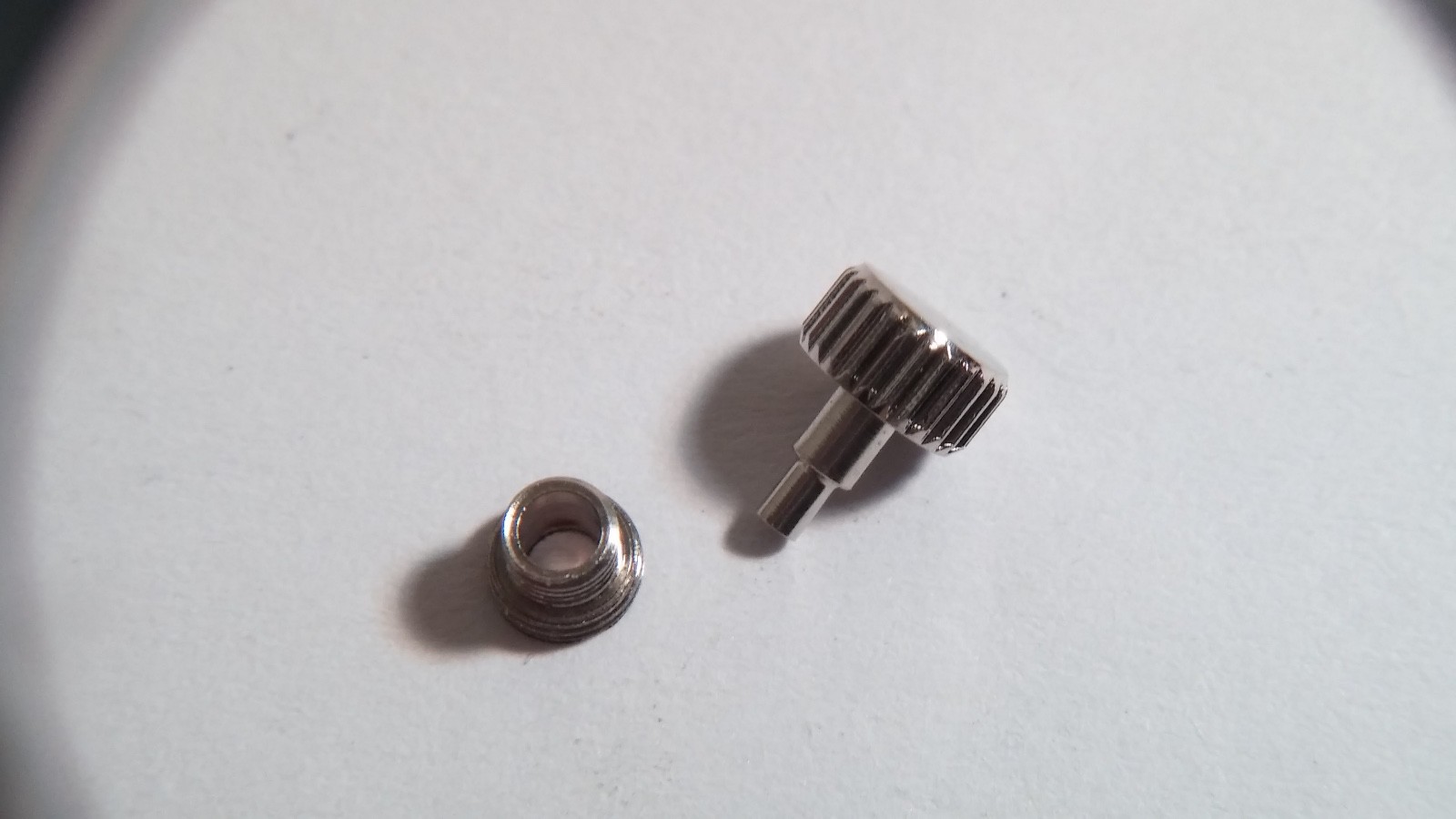 Unbranded Screwdown Crown & Tube (approx 4.89mm-5mm) x 5 pieces for watch repair