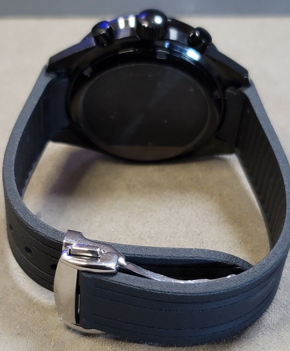 No Logo Homage VK63 Quartz Chronograph 40mm Black Speedmaster Style From Japan