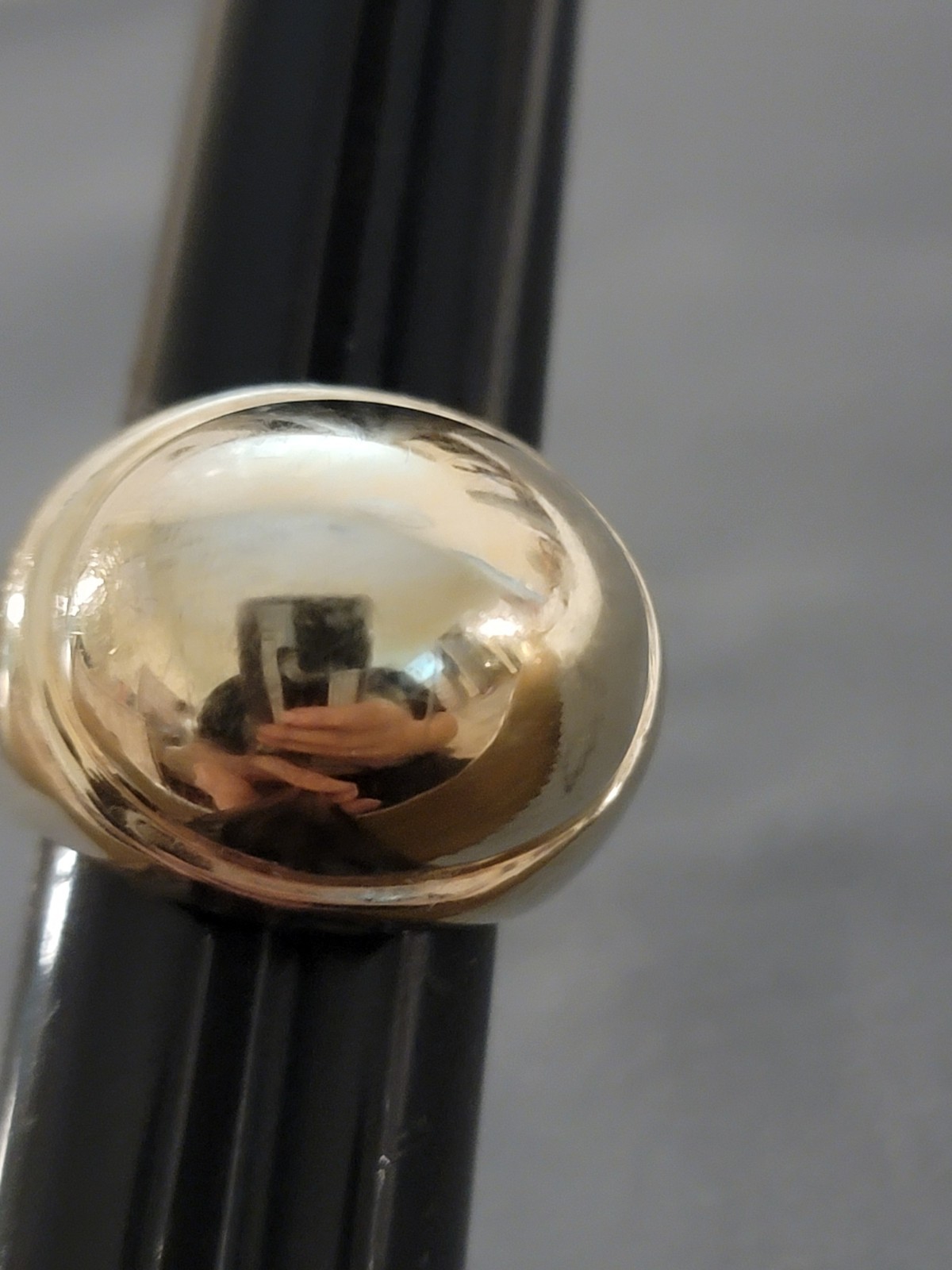 Silver Dome Ring Vermeil 925 Sterling Silver By RCI Sz 6.5