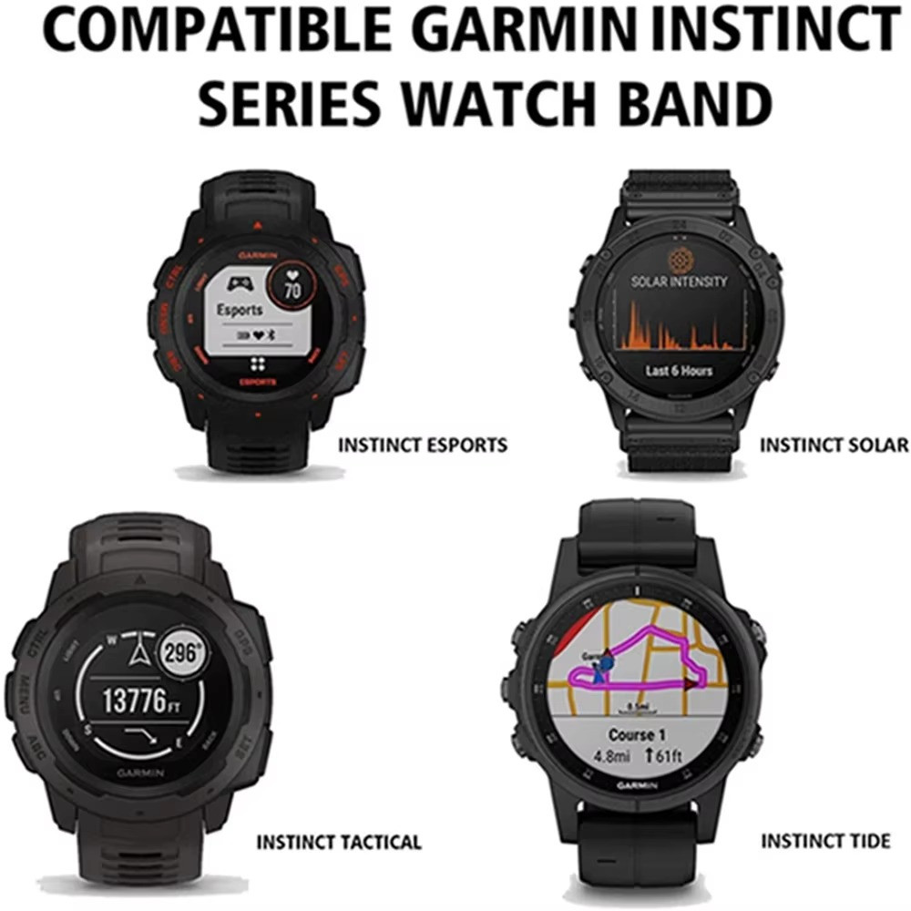 Garmin Instinct 2 Silicone Strap For Esports Instinct 1 Solar Watchband 22mm