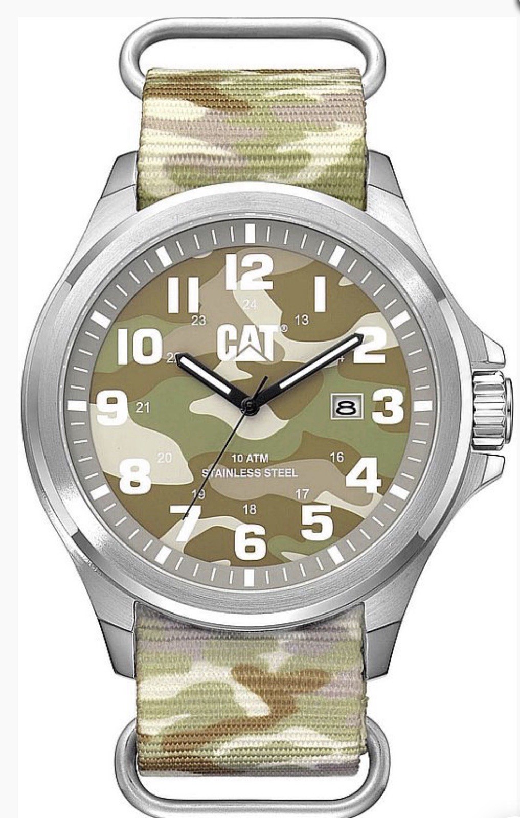 CAT PU14160010 Men’s Caterpillar Operator Camoflage Fabric Strap Watch