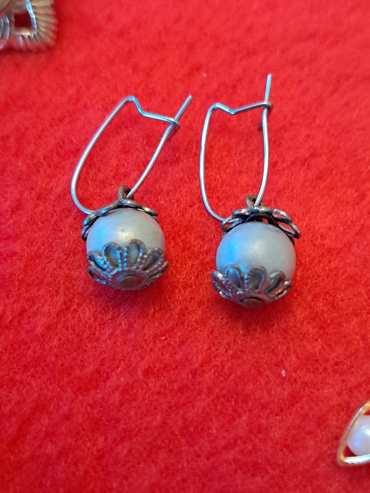 Earrings Vintage Pearl Design Several Styles a Lot of 11 Pair