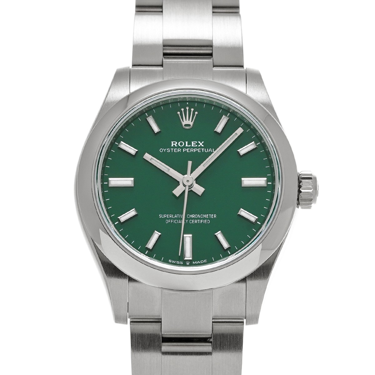 ROLEX Oyster Perpetual 31 277200 green WATCH 743738