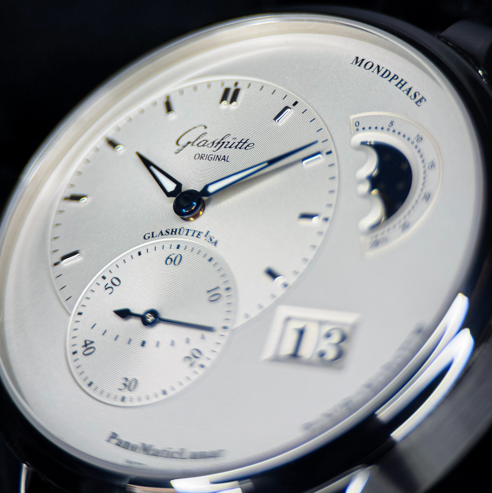 2022 Glashütte 40mm PanoMaticLunar Moonphase 1-90-02-42-32-61 with box & papers