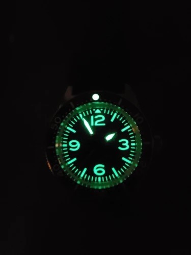 Watch Hands C3 Green Luminous Black White 8x12x12.5mm For NH35 NH36 Set