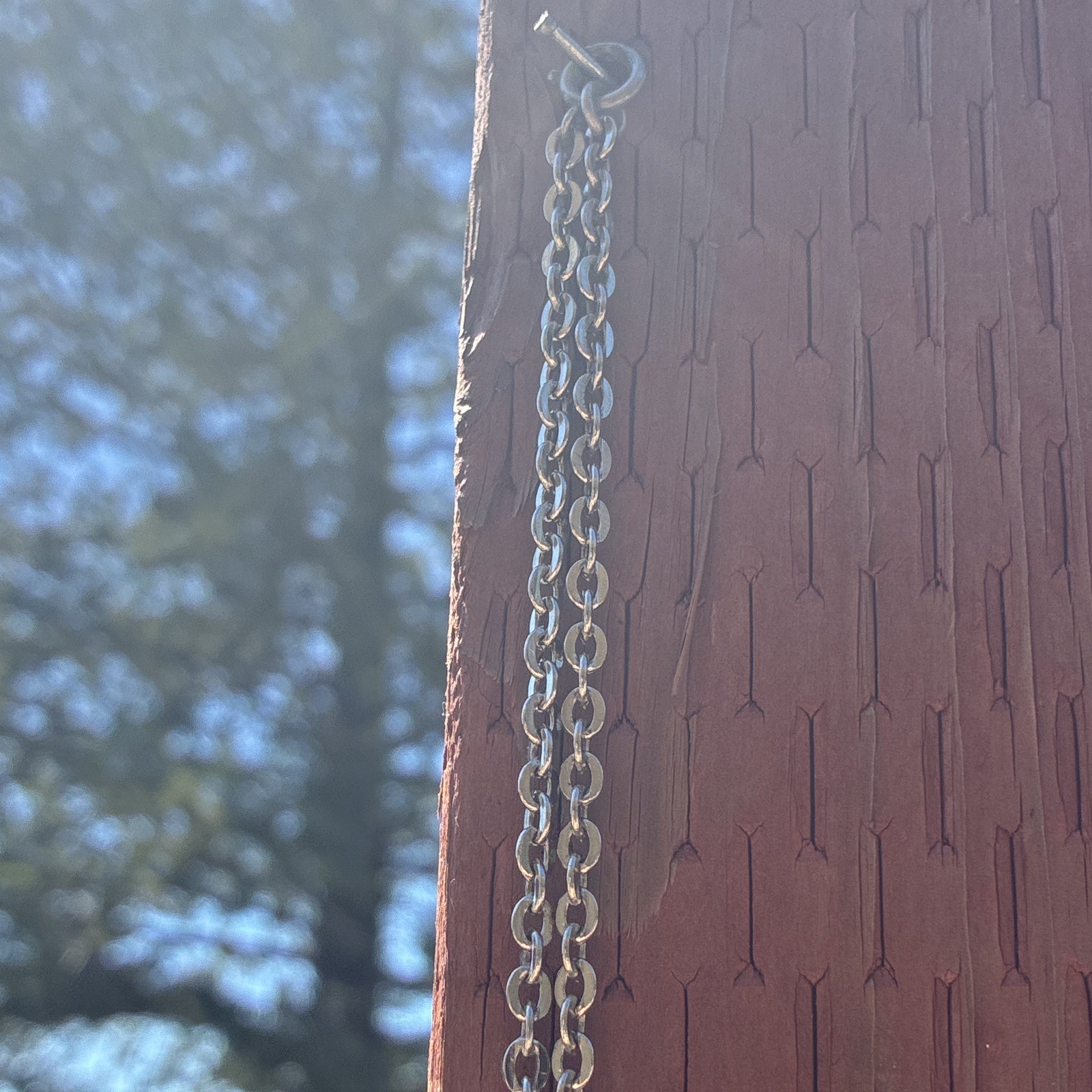 Silver Figaro Link Chain 26” For Males