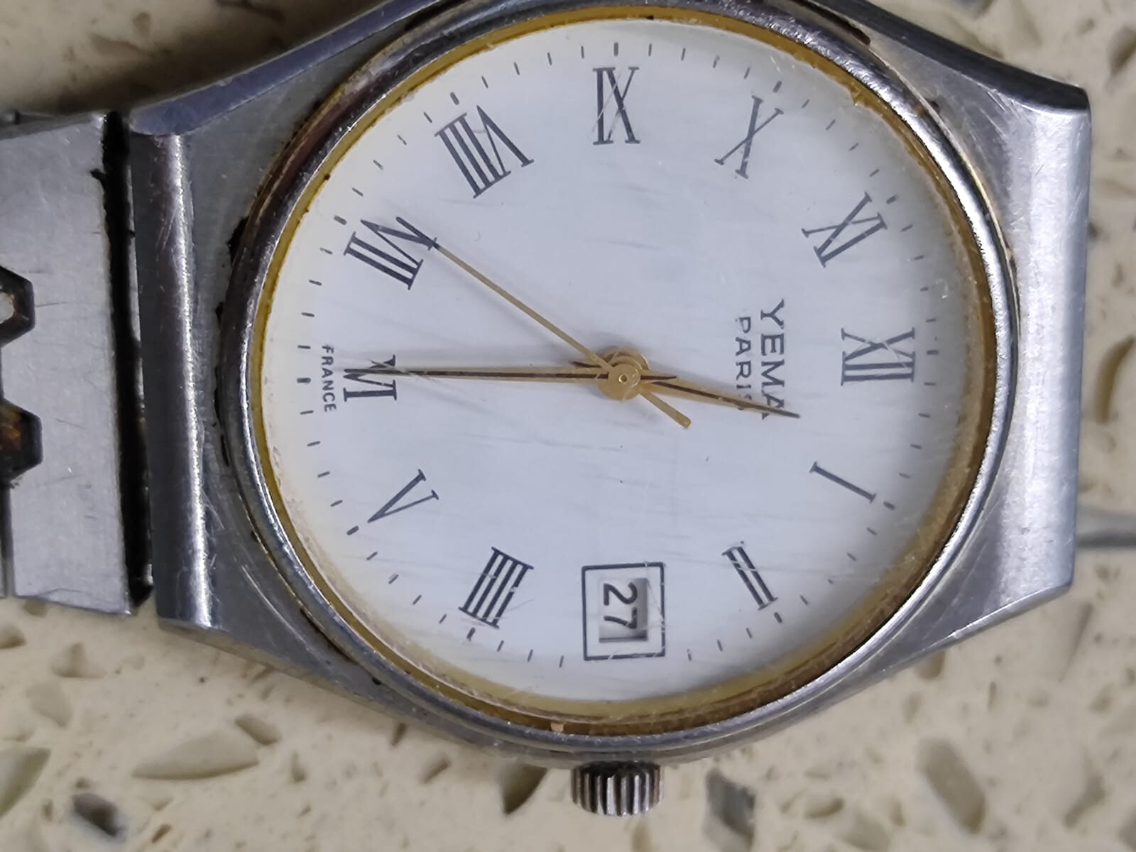 Vintage Yema Paris V7 1V99 Working Used 34mm