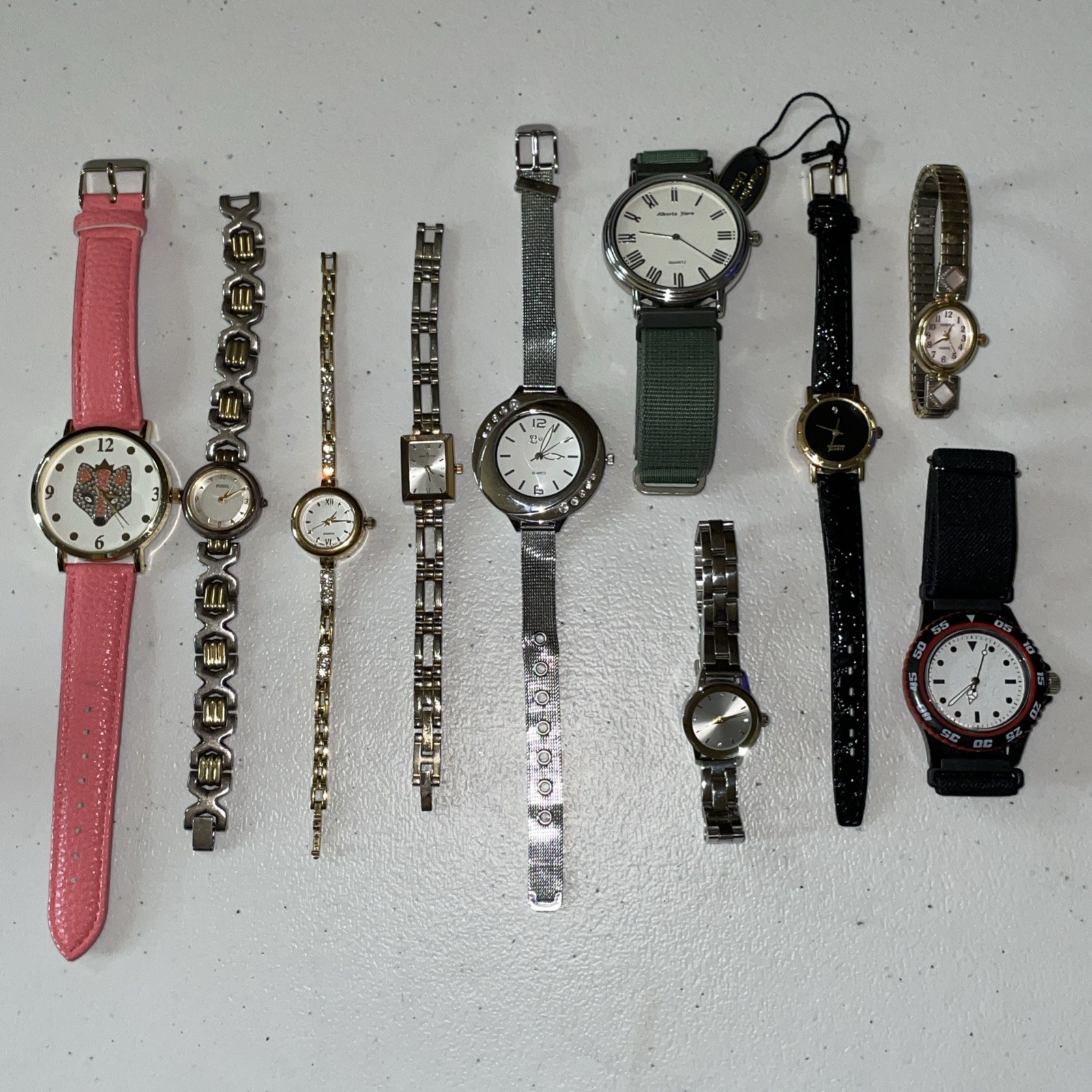 Lot of 10 Watches, All Working, Varies conditions, Styles and Brands