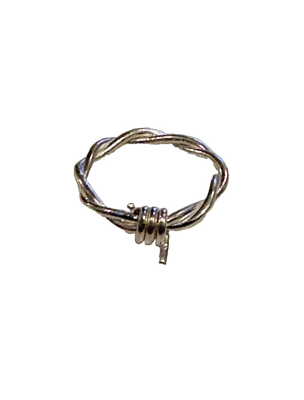 Barbed Wire Ring .925 Sterling Silver Handmade Jewelry Men Women Size 6.5