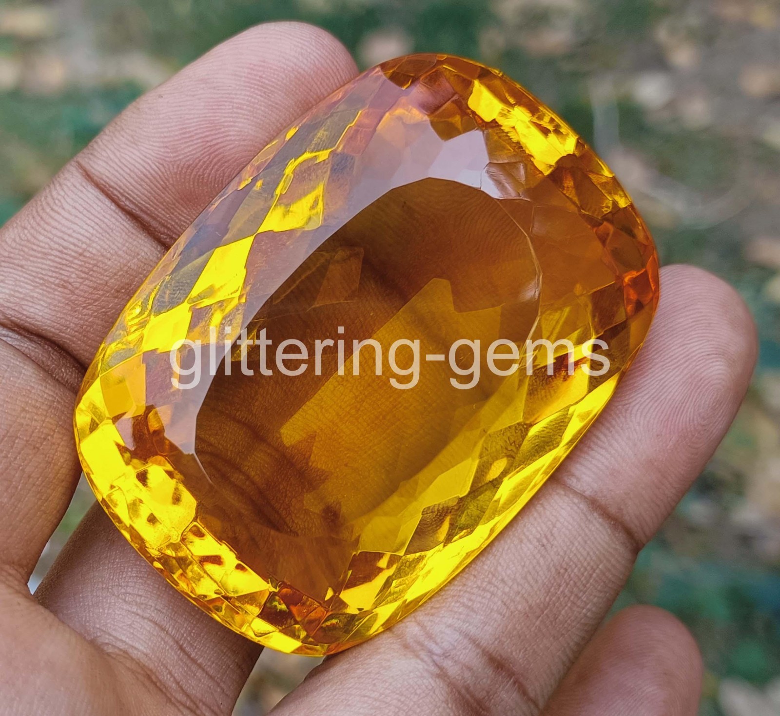 Natural Yellow Sapphire 2000 Ct Cushion Shape IGL Certified Loose Gemstone 6YHD