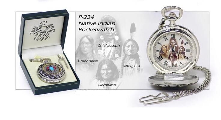 Native American Pocket Watch Quartz