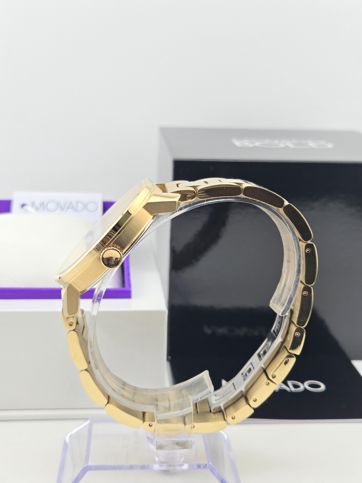 Movado Bold Access Men’s Gold Tone Dial Bracelet Watch – 3600912 ($795 MSRP)