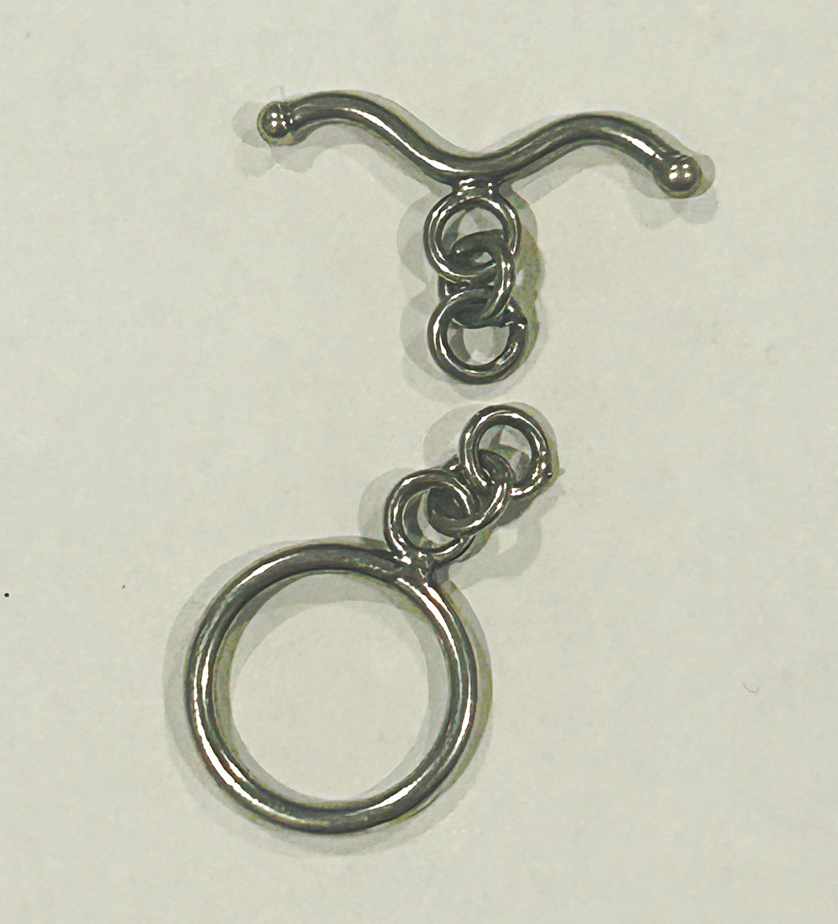 Sterling Silver Toggle Clasp Lot 3 Jewelry Findings 6g Unmarked