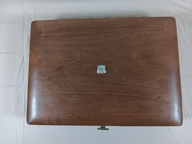 Vintage 6 Slot Watch Storage Box With Helbros Watch Face