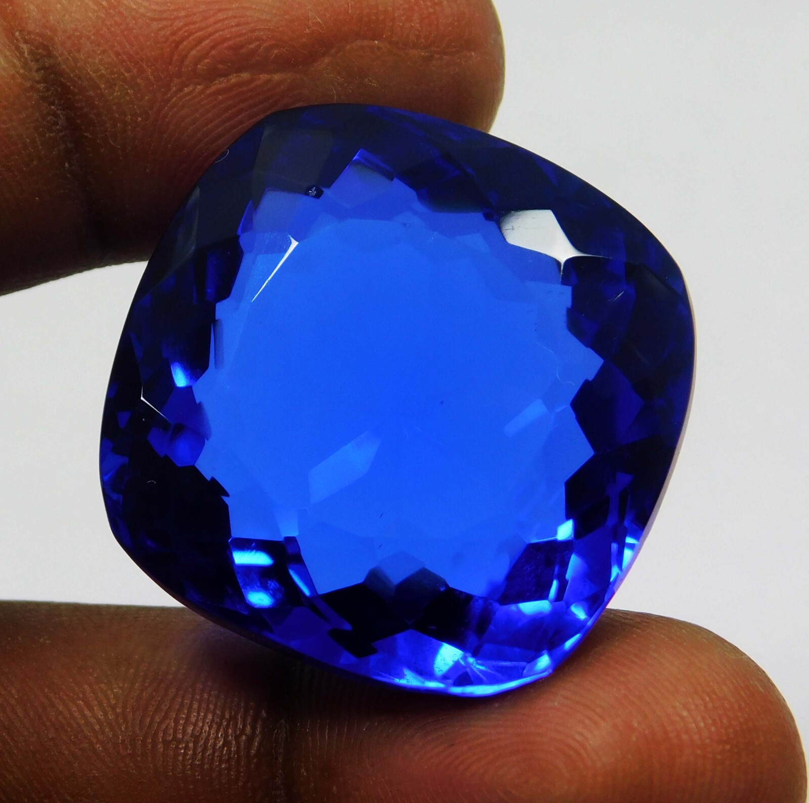 Natural 77.70 Ct Blue Tanzania Of Tanzanite Certified Cushion Cut Loose Gems