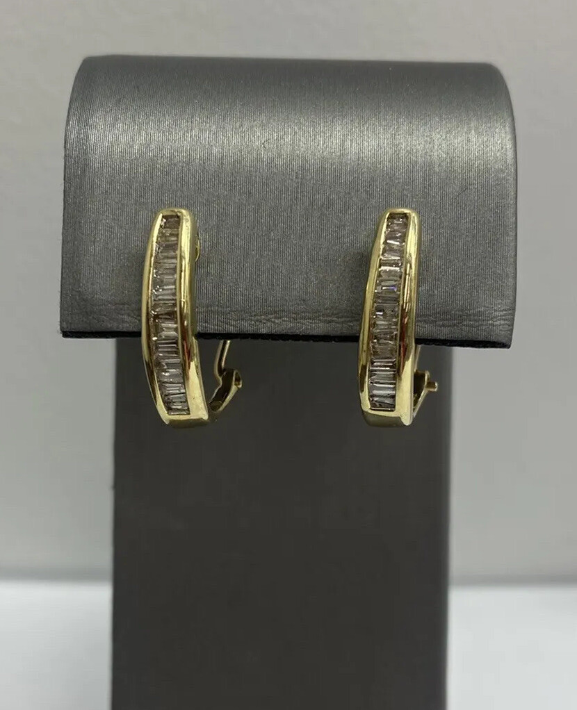 10K KSJ Diamond Yellow Gold Earrings