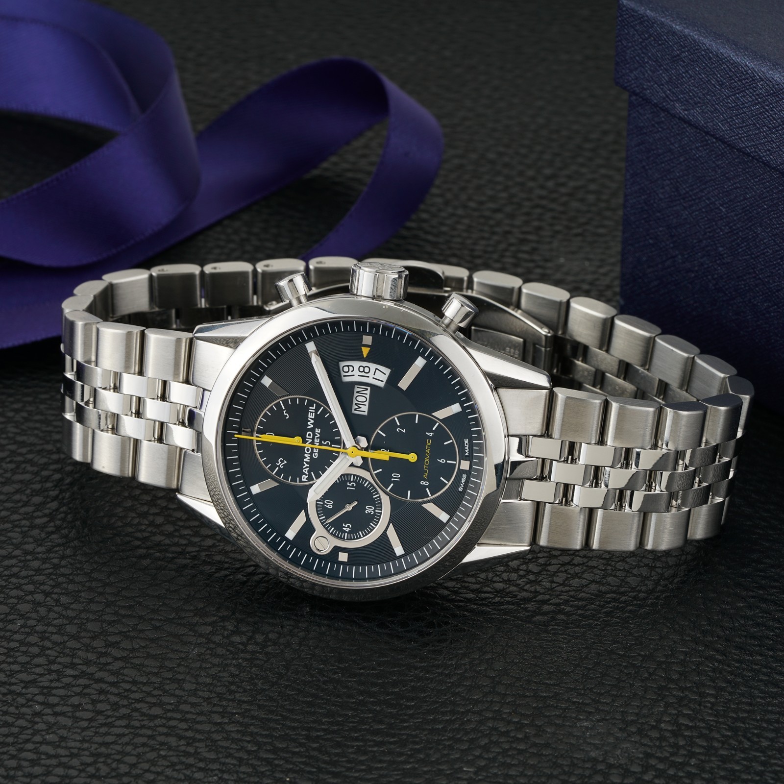 Raymond Weil Freelancer Chronograph Day Date 42mm 7730-STC-20101 Circa 2017
