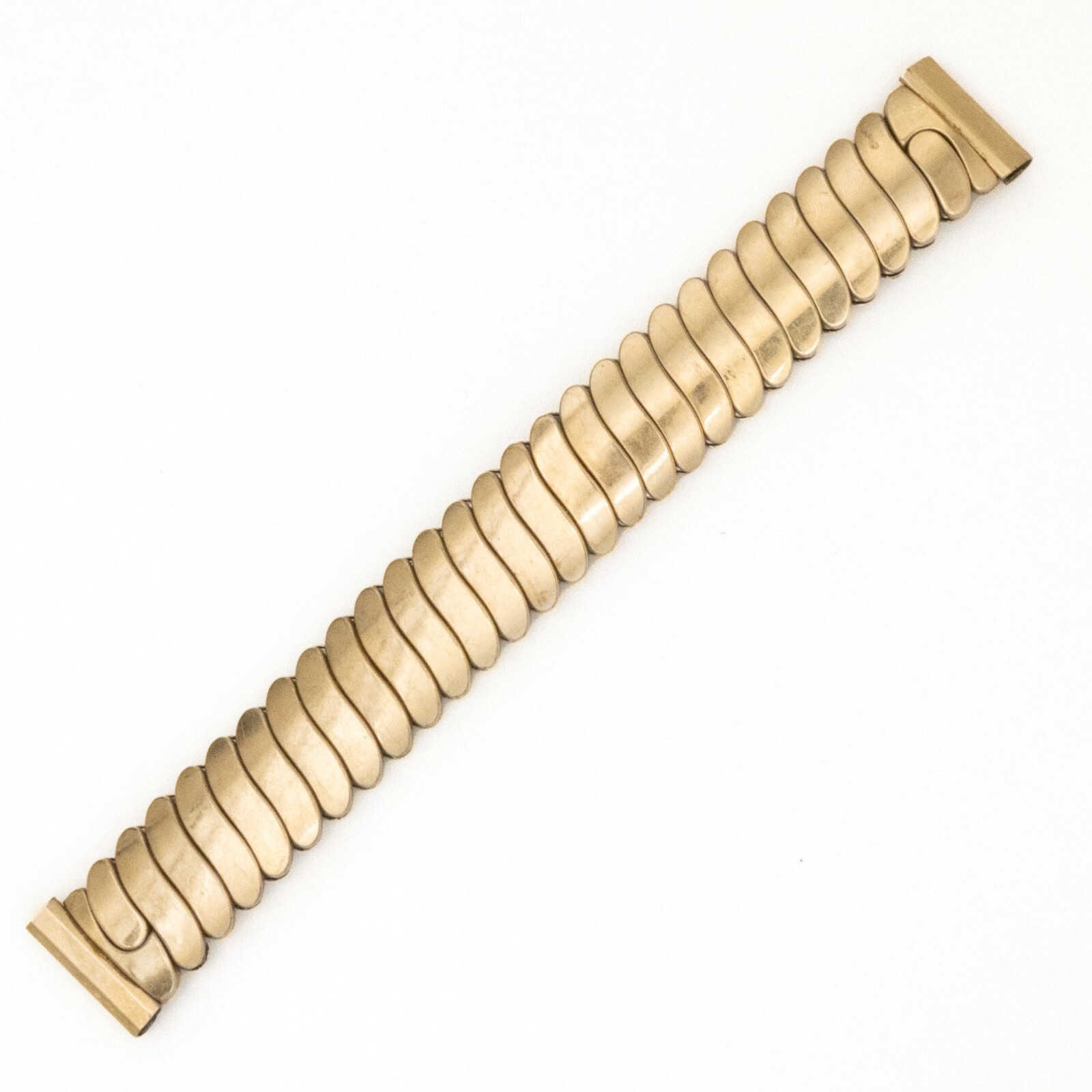 Vintage Flex-Let 15.9 mm gold filled wristwatch expansion bracelet