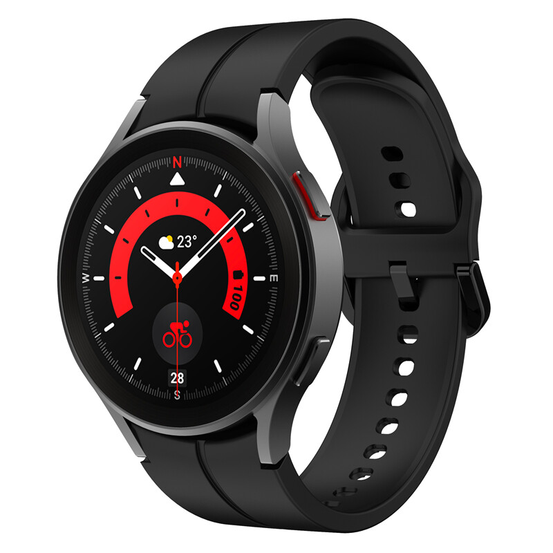 Samsung Galaxy Watch 5 Pro 4 Classic 40/44/45/46 20mm Silicone Strap Sport Band