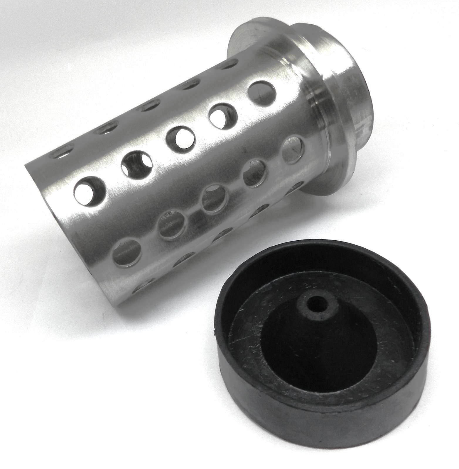 Perforated Flask 3 x 6″ Casting Vacuum Stainless 1/8″ Wall with Rubber Base Cone