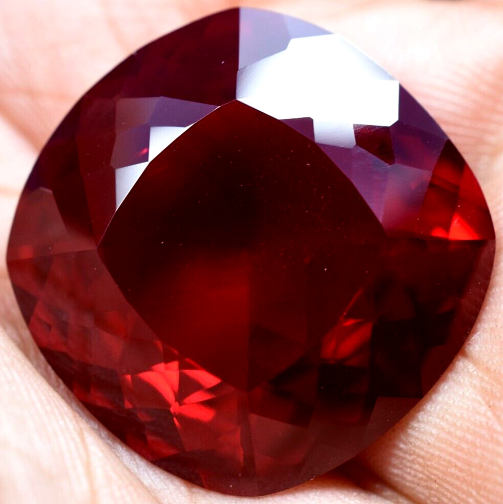 Natural 43.50 Ct Blood Red Ruby Mozambique GGL Certified Loose Gemstone