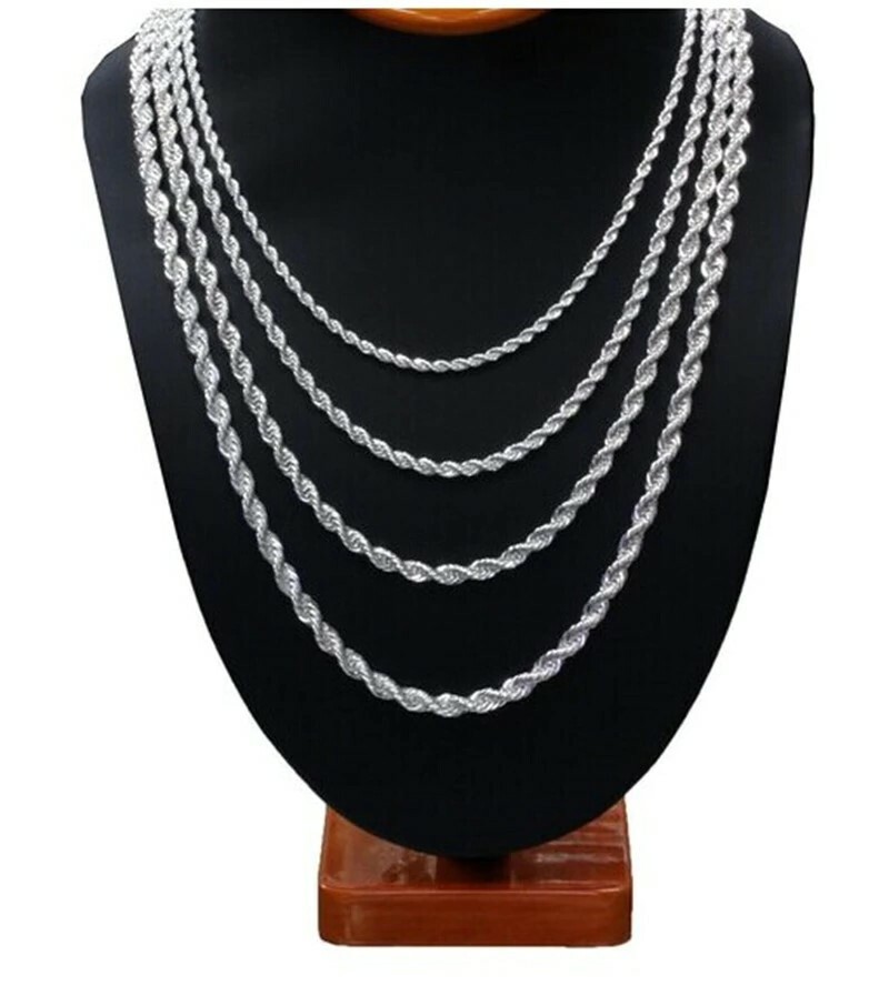 Stainless Steel 45 cm (17.7 in) 3 mm Rope Necklace
