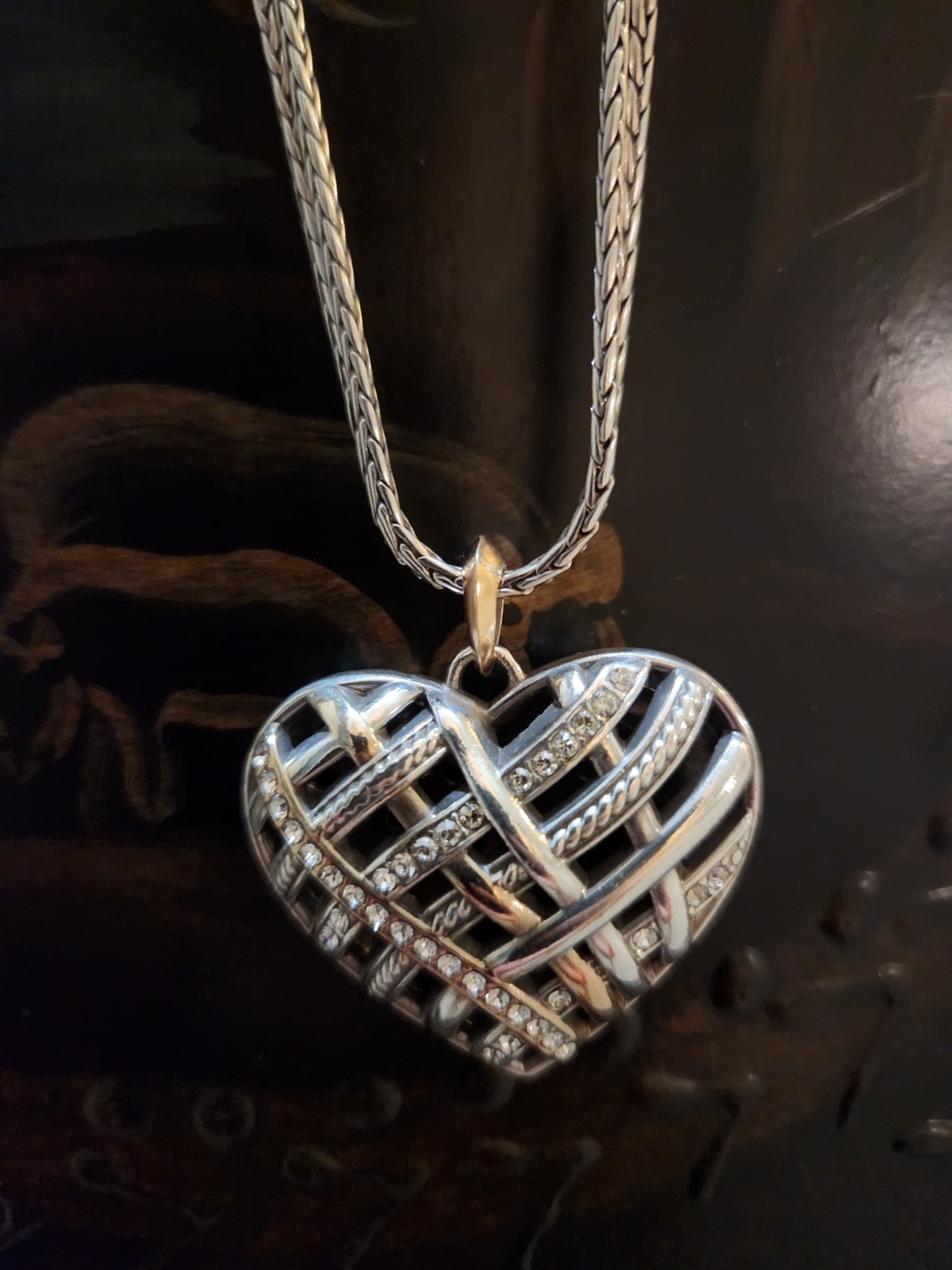 Brighton Neptune’s Rings Convertible Reversible Heart Necklace. NWOT