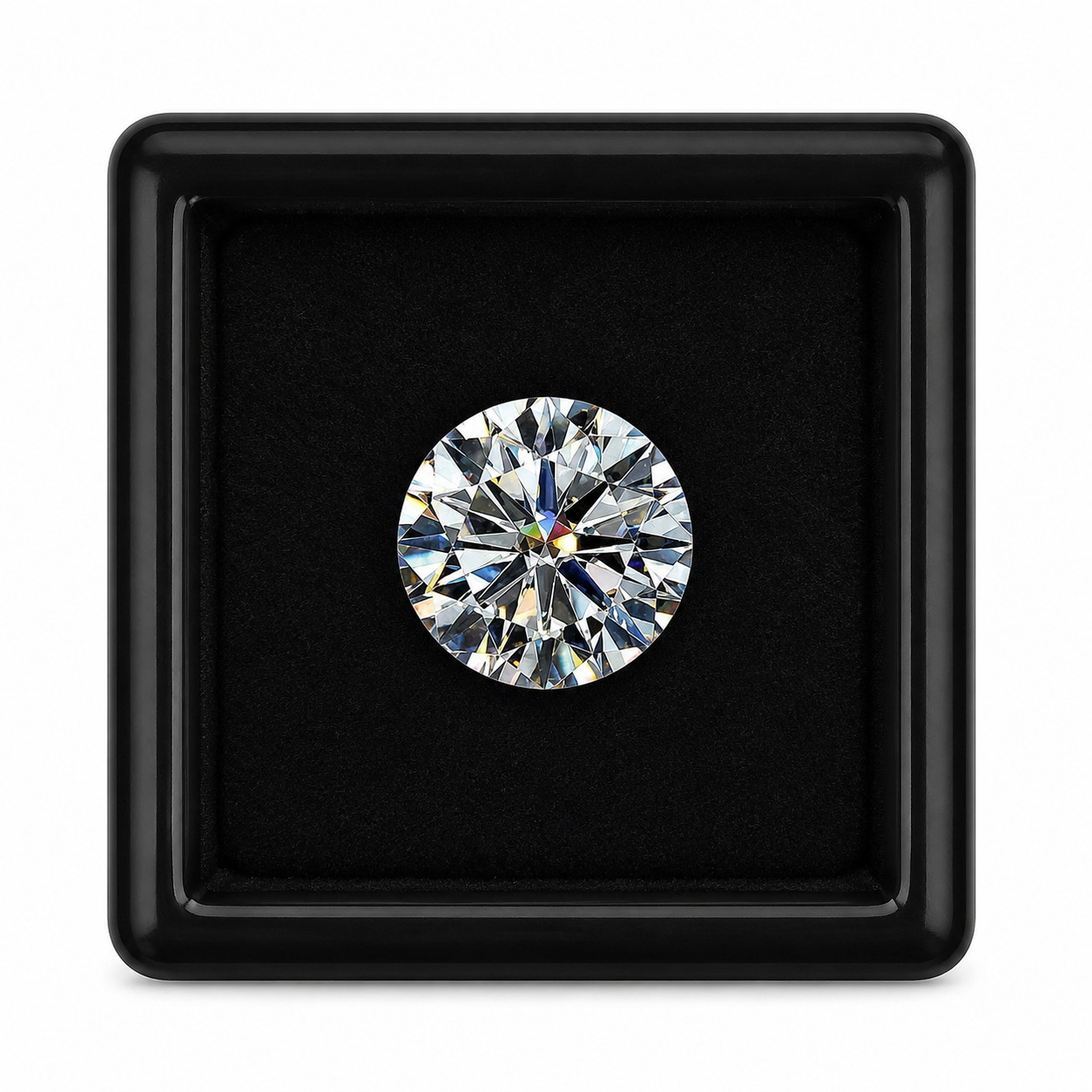 13.5mm Round cut D color Lab grown Diamond VVS1 Clarity GIE Certified Gemstone