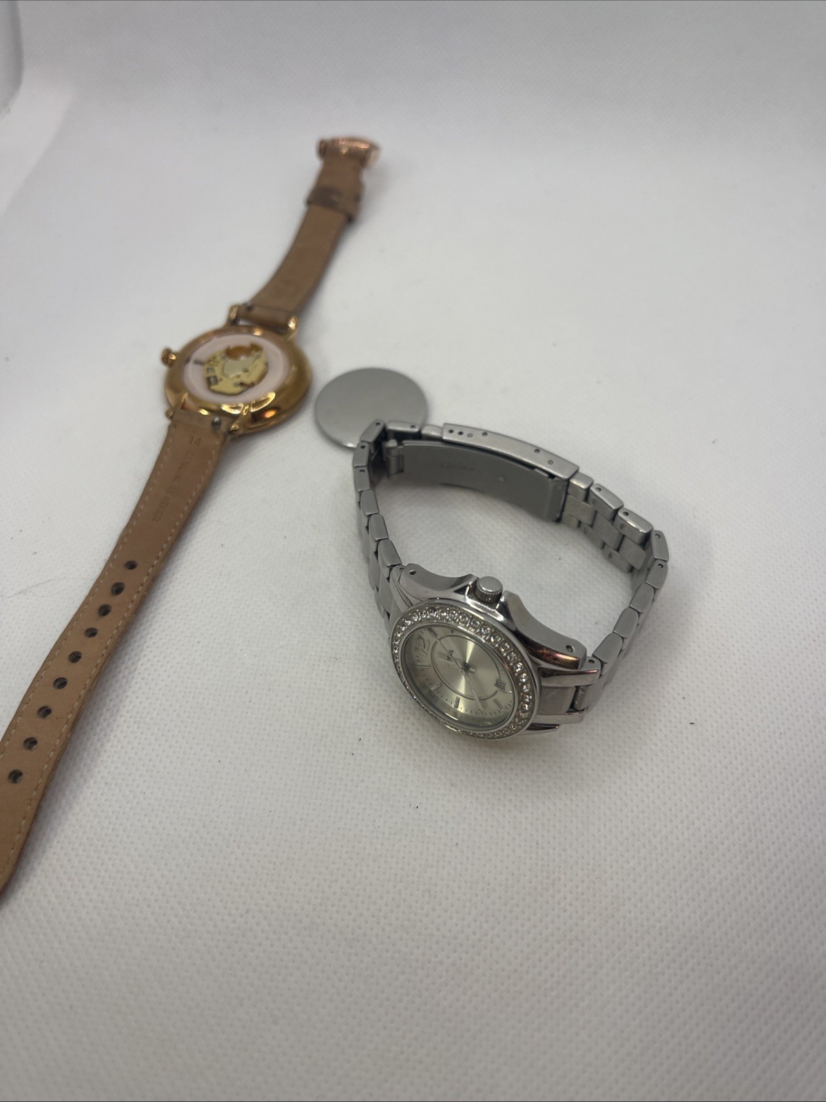 Fossil Riley ES2879 Women’s Silver Stainless Steel Analog Dial Quartz Watch 7” &