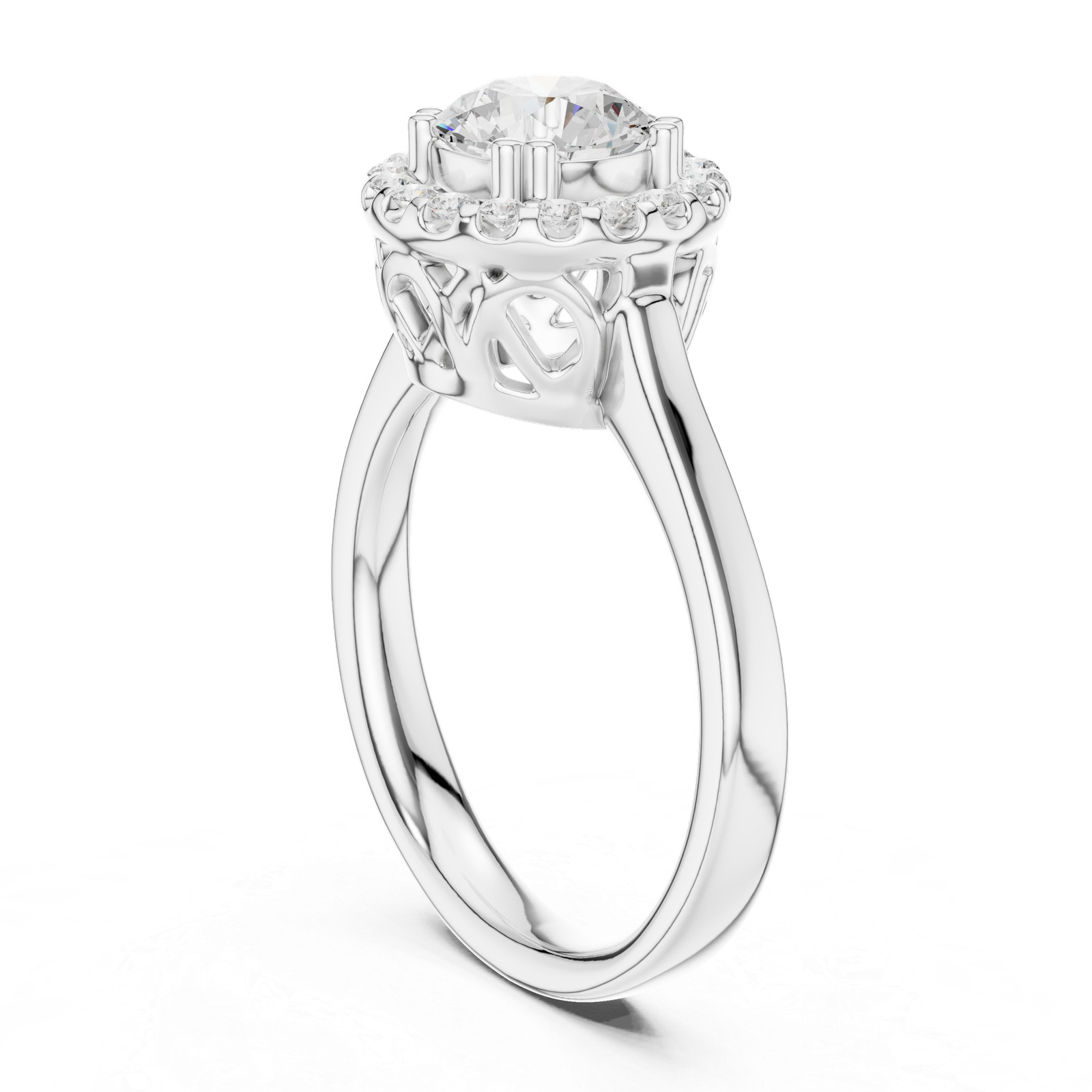 1.16 Ct Natural Diamond Perfect Romantic Wedding Jewellery Ring 14k Gold Over