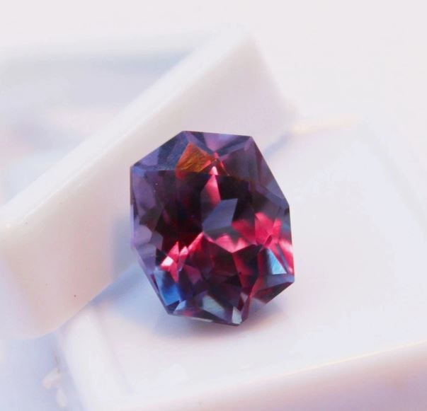 10 Ct Natural AA+ CERTIFIED Alexandrite Color Change Fancy Cut Loose Gemstone
