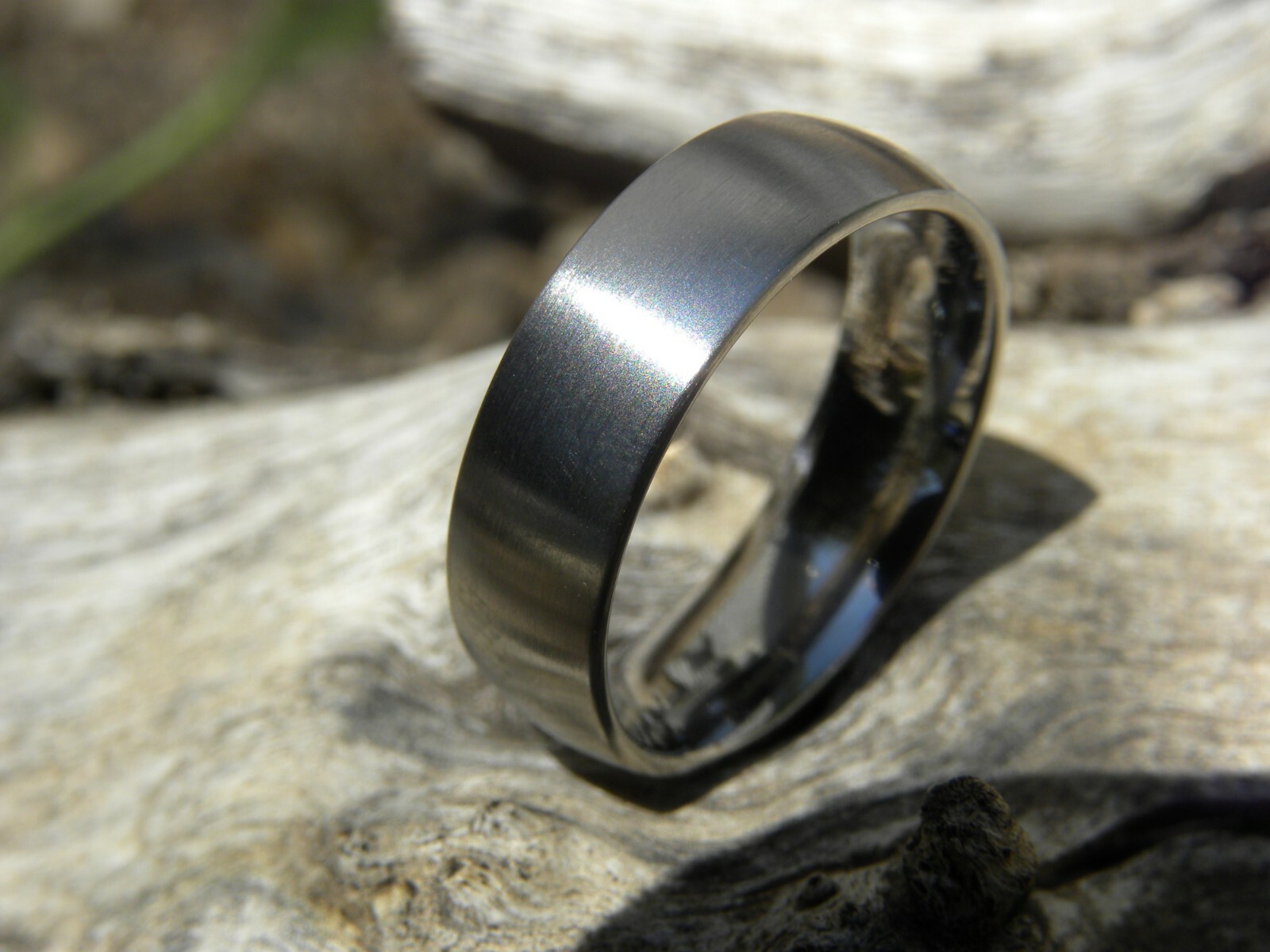 Titanium Ring Comfort Fit, Low/Thin Dome Profile, Satin Finish, 6mm Width