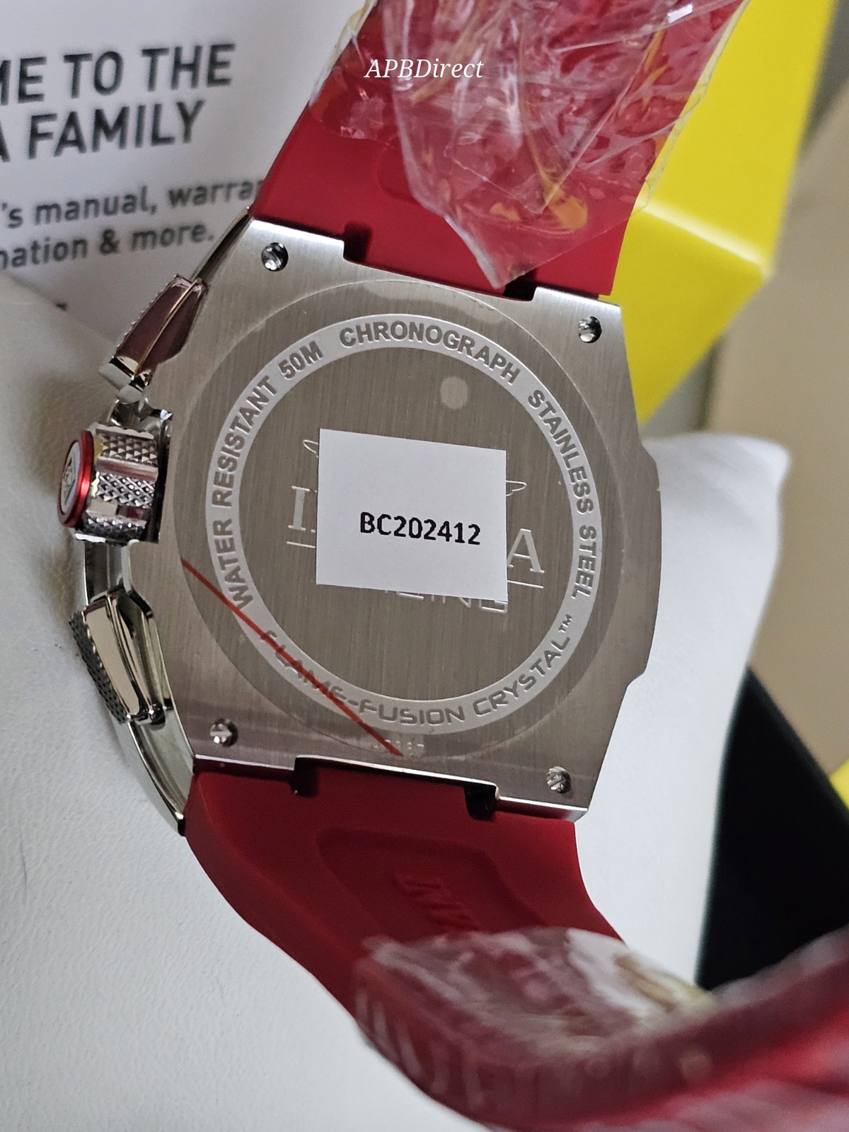 Invicta – Next Gen – DIABLO S1 Rally Black / Red – Racing Collection mens watch