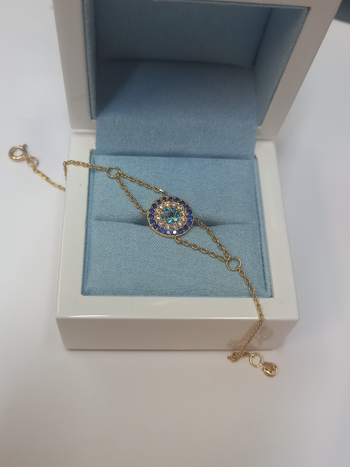 18ct Yellow Gold Gem Stones Bracelet