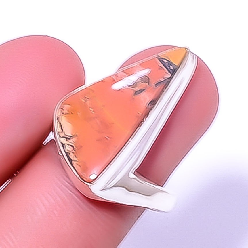 Solitaire Malingano Jasper – Indonesia 925 Silver Jewelry Ring s.9 T33 A318
