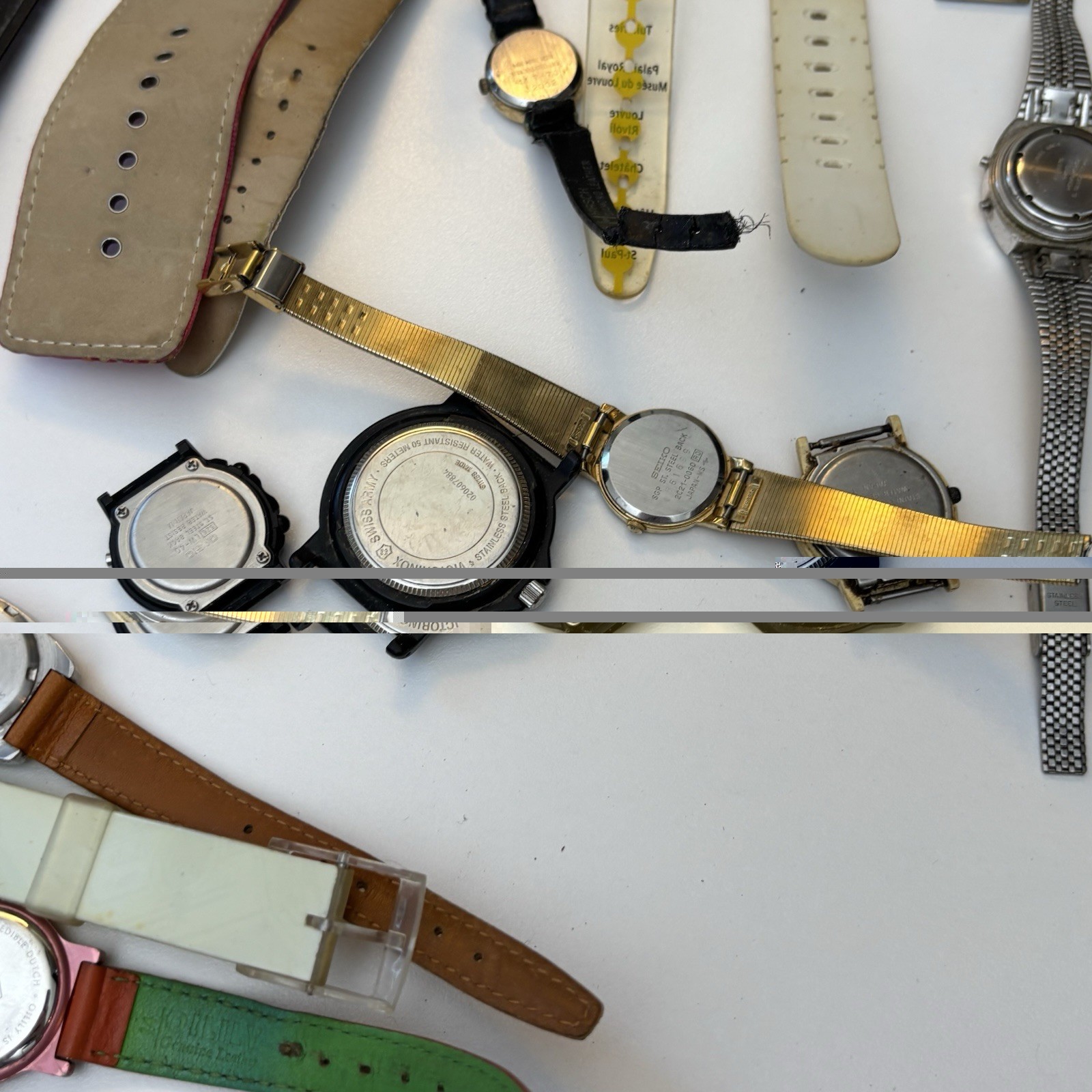 Vintage Untested Quartz Watch Lot – Swatch Casio Fossil Anne Klein Cross Guess