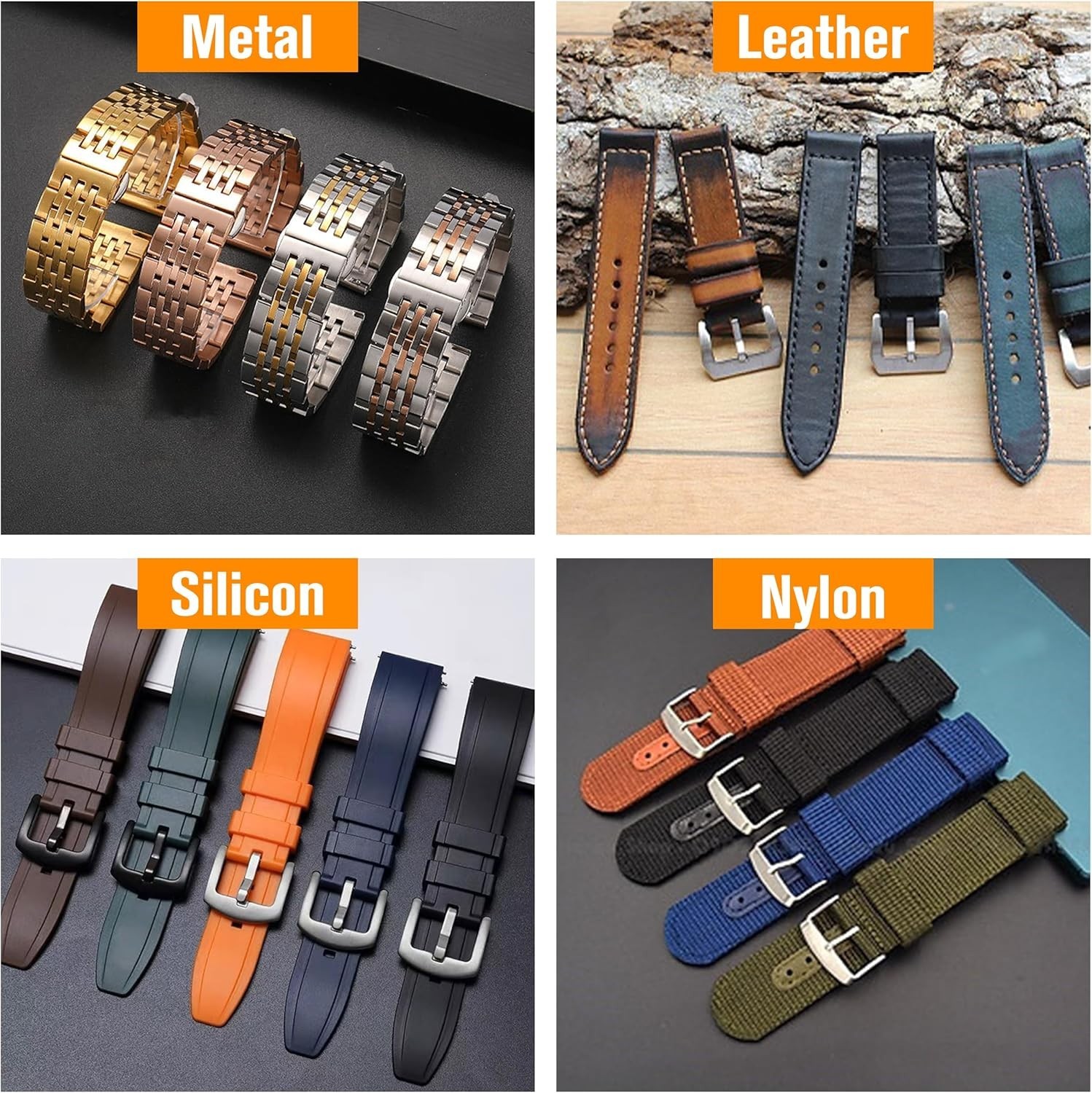 Watch Band Adapter 18mm to 20mm 22mm Accessories Smartwatch 1 Pair Black Conn…