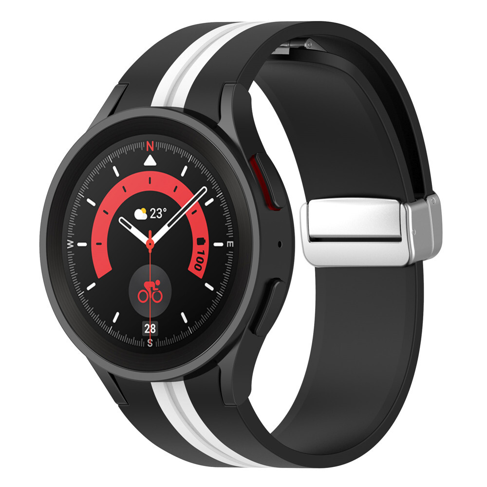 For Samsung Galaxy Watch5 40 44mm 5 Pro 45mm 4 Classic 42mm Silicone Strap Band