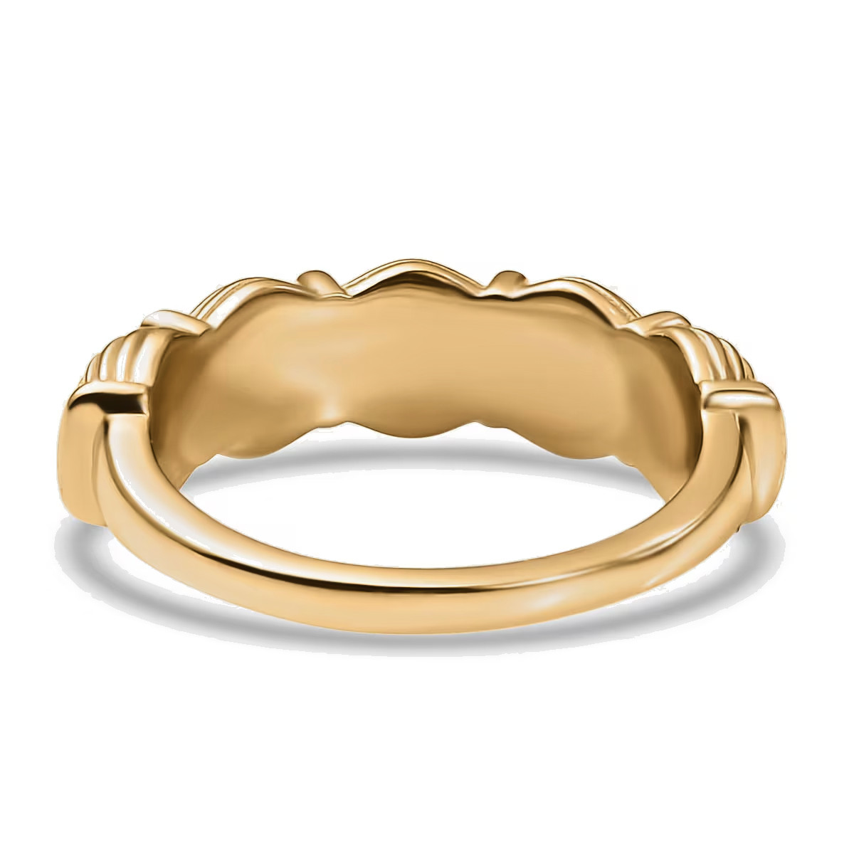 EverTrue Bronzella Collection Architect King Band Ring in 18K Yellow Gold Plate