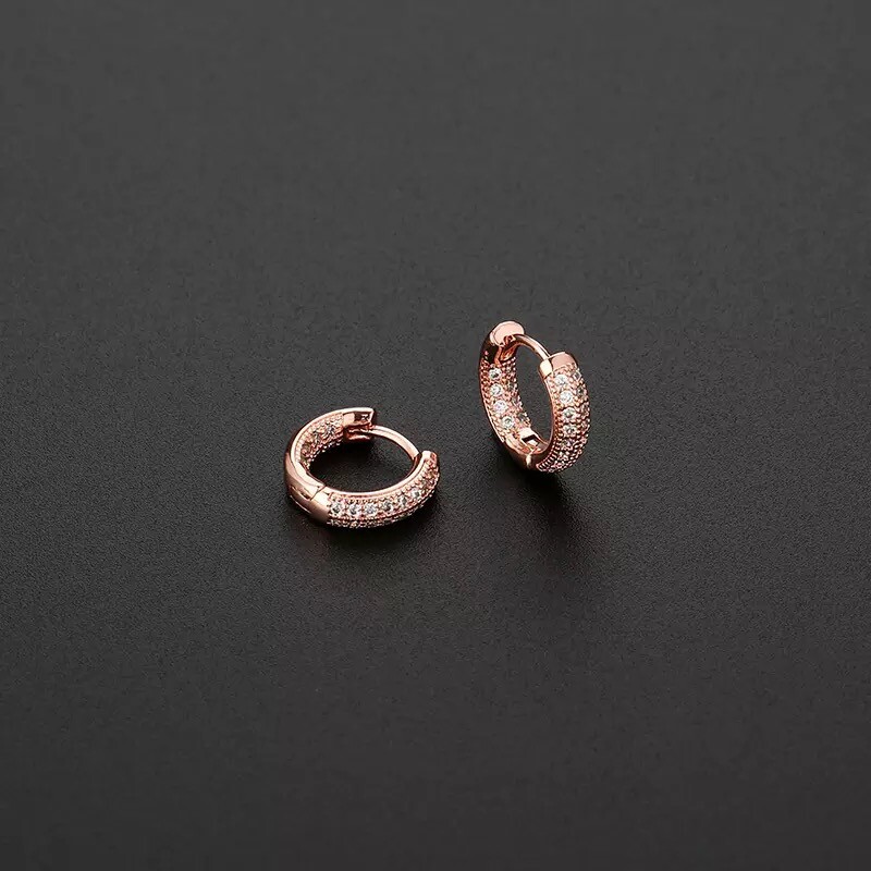 Argollas Grandes de Mujer Chapada en Oro 10K Aros Accesorios Regalos Para Mujer