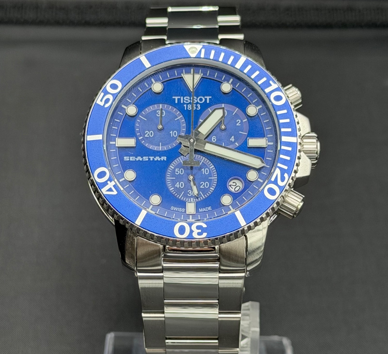 TISSOT Seastar 1000 Chronograph T120.417.11.041.00 Dial Blue Men’s Watch