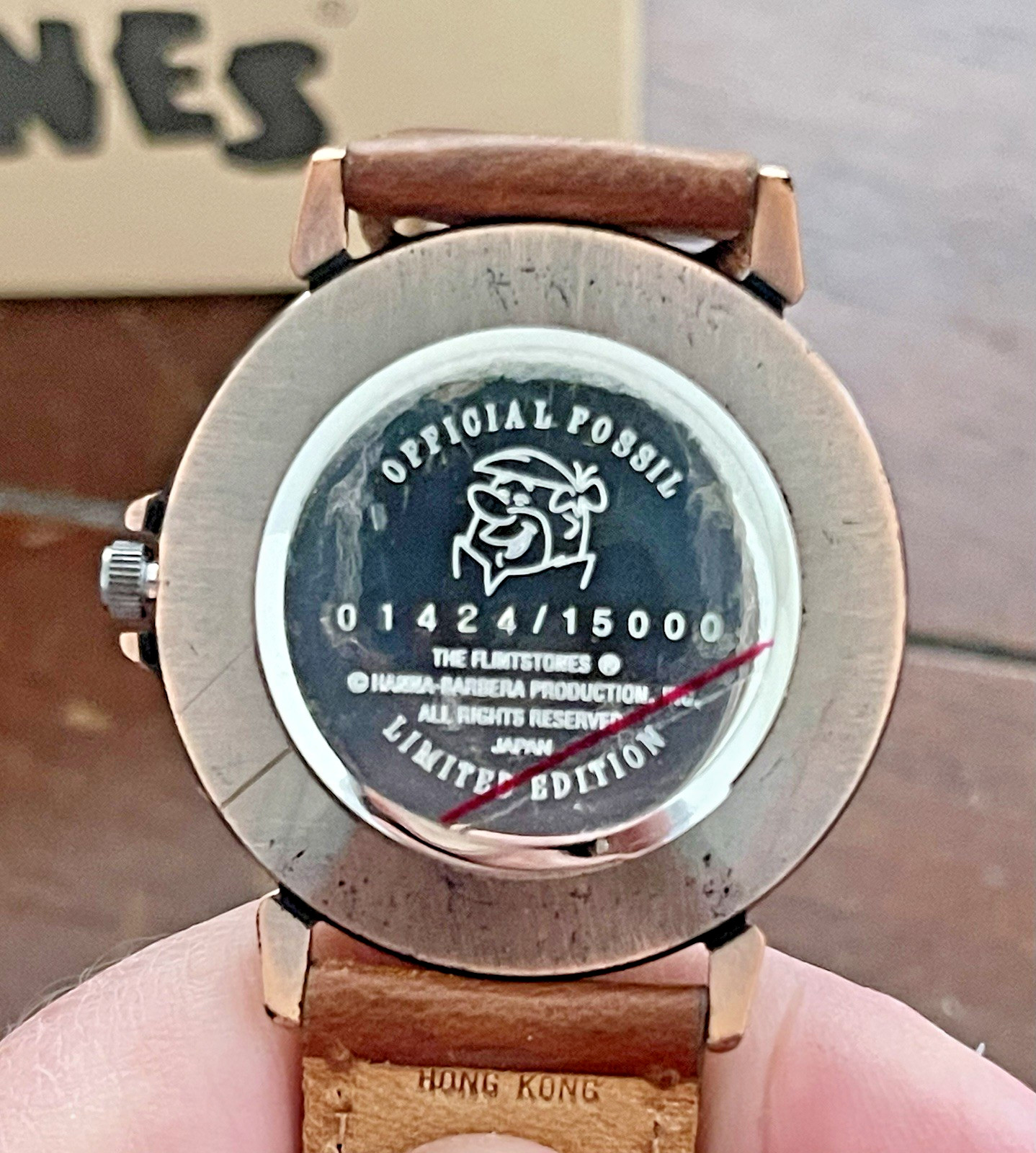 Fossil Flintstones Fred & Barney Limited Edition Watch 1993 Tin Box COA NIB LE