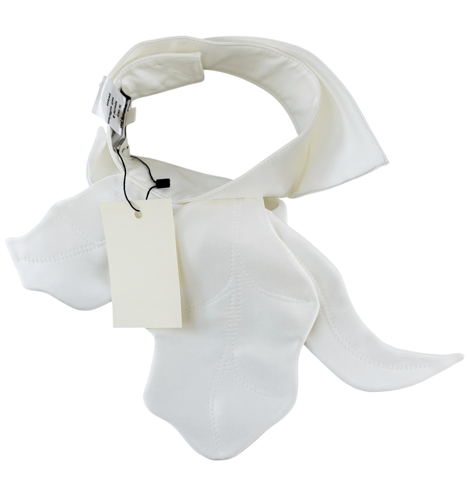 NWT JULIA ALLERT Blossom Evening Neckwear Collar Medium White Floral Satin