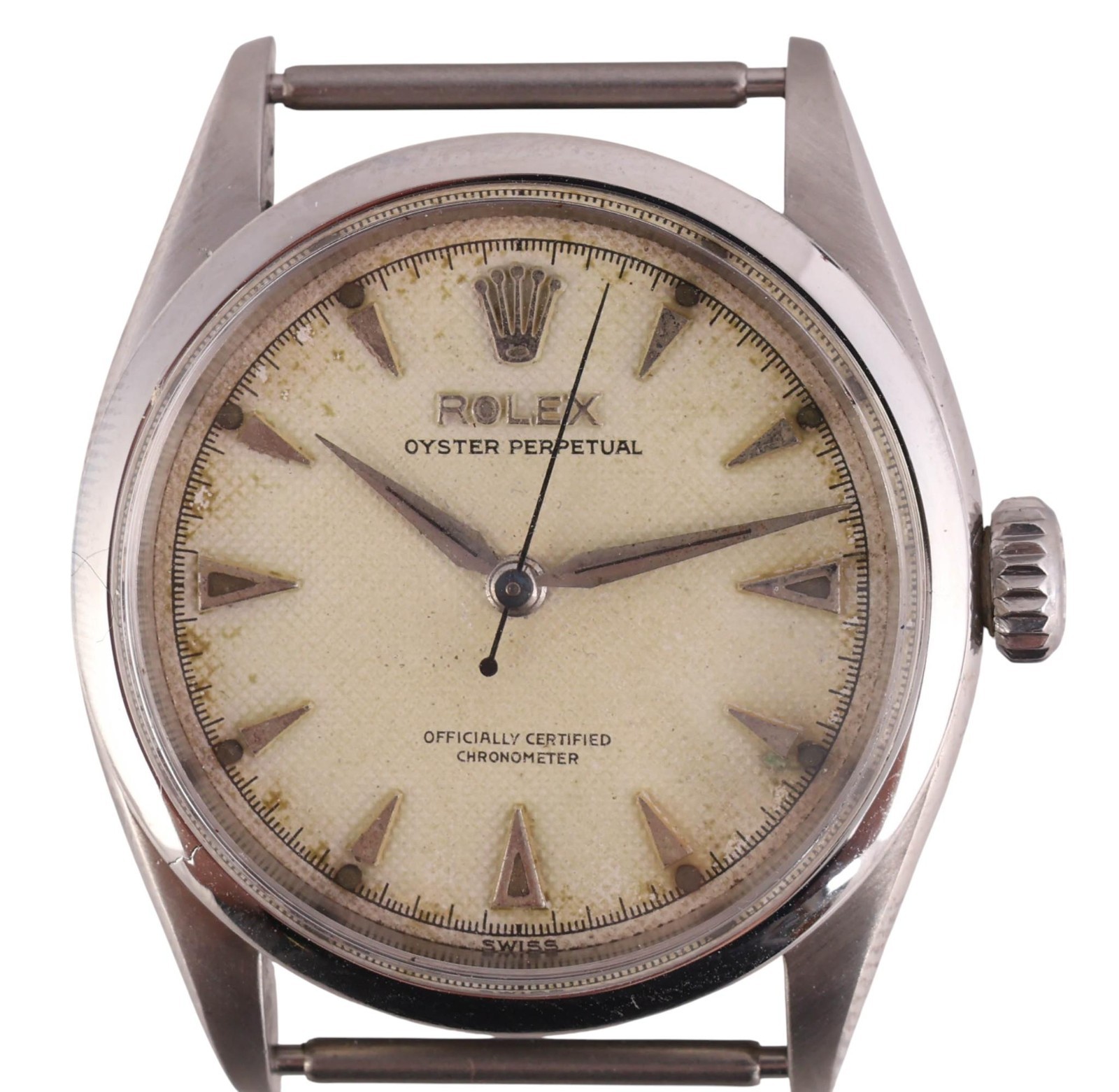 Rolex Big bubbleback Chronometer 1953 Oyster Perpetual 6284 honey comb 7205 Band